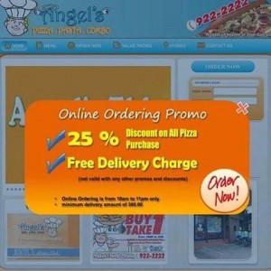 Angel's Pizza Online Ordering Promoa